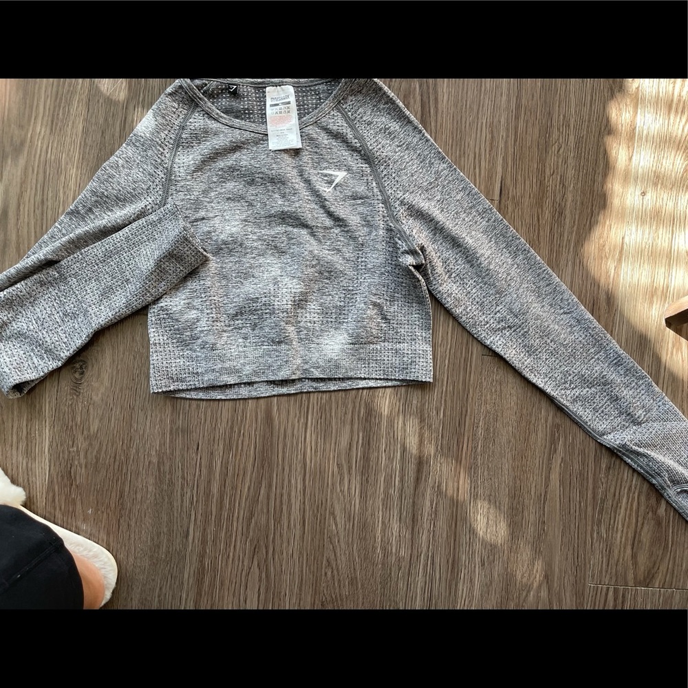 Gymshark Vital Seamless Crop Top Gray